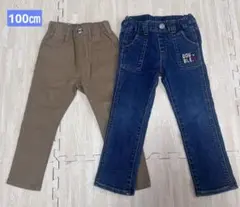 《2本セット》EDWIN 、DOUBLE.B ロングパンツ 100cmのサムネイル