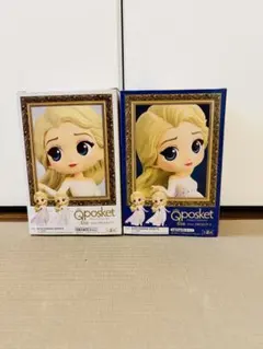 新品未開封 Qposket エルサ＆アナ Bカラー 2体セット アナ雪 - メルカリ
