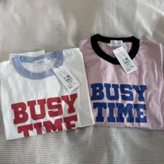 SALE。BUSY TIME リンガーTシャツのサムネイル