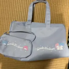 サンリオ リトルツインスターズ ボストンバッグとポーチのサムネイル
