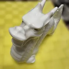 陶器製 白龍の置物 ホワイトのサムネイル