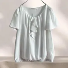 【エニイシス】 any SiS シフォンブラウス 上品 裾リブラメ とろみ 2