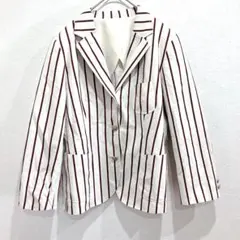 ニューヨーカー　ジャケット　テーラードジャケット　ストライプ 袖丈ボタン