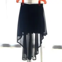 H&M ブラック 黒 フィッシュテールスカート シースルー チュール EUR34
