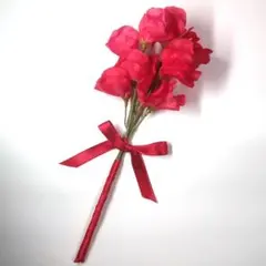 赤いスイートピー造花 28cm1束 0703-3のサムネイル