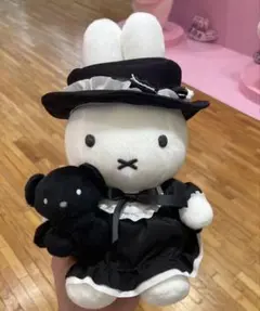 原宿限定】ゴシックミッフィー ぬいぐるみ マスコット ノベルティ