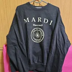 Mardi Mercredi スウェット ブラック