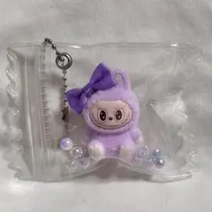 ラブブ　LABUBU マスコット　キャンディバッグキーホルダー　パープル