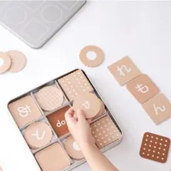 dou. ひらがなビスケット 木製おもちゃ ひらがなカードのサムネイル
