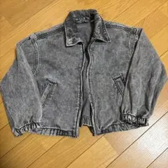 GU ジーユー グレー ジップアップ デニムジャケット