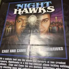 NIGHT HAWKS POSTER ポスター CAGE CAMU TAO レア