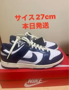 ナイキ ダンク ロー PRM "ミッドナイトネイビー アンド ホワイト"
