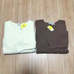 ROPÉ PICNIC スフレニット　Vネックニットプルオーバー　2枚セット