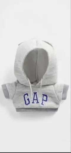 GAP ぬいぐるみ着せ替えロゴパーカー　グレーのサムネイル