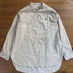 【美品】ユーエスポロアッスン　コーデュロイシャツ Mサイズ　ベージュ