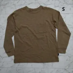 バックナンバー《S》ブラウンカットソー　長袖　ロンT  カジュアル
