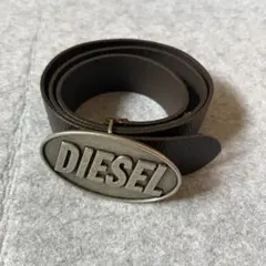 DIESEL ベルト レザー ロゴバックル 90/36