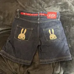 値下げCUNE デニムショートパンツ ウサギプリント Mサイズ - メルカリ