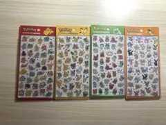 韓国限定　ポケモン 3Dシール 4種