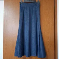 しまむら　Hudson honey　デニムロングスカート　マーメイドスカート