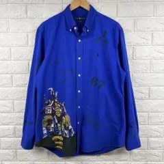 XL clayton ラルフローレン 開襟 オープンカラー シャツ ドラゴン 