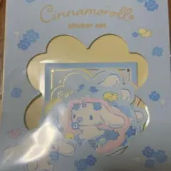 シナモロール 水色クローバーデザインシリーズステッカー