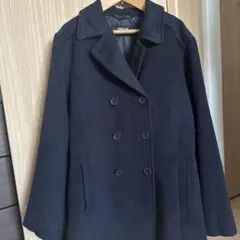 COMME CA ISM ネイビー ピーコート