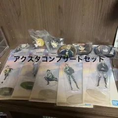 進撃の巨人 一番くじ アクリルスタンドコンプリートセット ちびフィギュア缶バッジ
