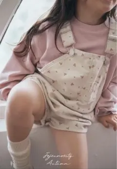 jejeunosity サロペット 韓国子供服 花柄 XS