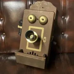 4214）アンティーク風電話機　アメリカ製デルビル風電話機 Amazon | レトロ電話機、アンティーク電話、有線ダイヤル電話