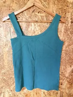 FREAK'S STORE タンクトップ　アシメントリー　グリーン