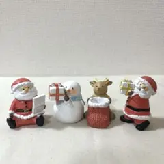 クリスマスオブジェ　サンタ　トナカイ　スノーマン　ナチュラルキッチン　置物　冬