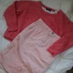 【BARNYARDSTORM】ベビーピンク デニムスカート