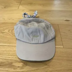 ikka キャップ ベージュ 花柄リボン