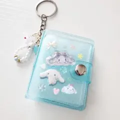 ミニシール帳　ミニチャームキーホルダー付き　デコミニシール帳