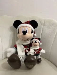 ミッキー　ディズニークリスマス2025　ぬいぐるみ　ぬいぐるみバッチ