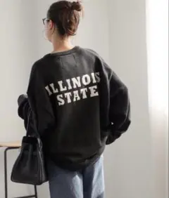 relume LOGAN ジャカードニット　プルオーバー　ブラック　フリー