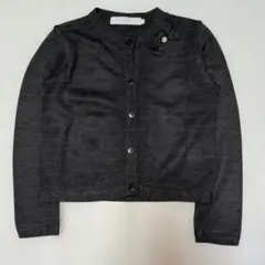 110★タルティーヌエショコラ★リボン＆チャーム付き！カーディガン★グレー