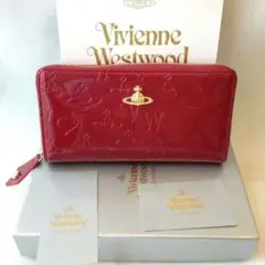 Vivienne Westwood 長財布 エナメル レッド - メルカリ