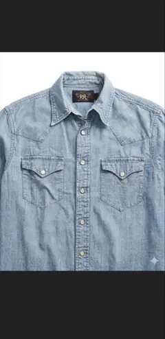 l*y様 RRL Ralph Lauren デニム ウエスタンシャツ シャンブレのサムネイル