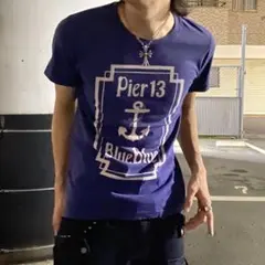 90〜00s BLUE BLUE マリンTシャツ グラフィック シングルステッチのサムネイル