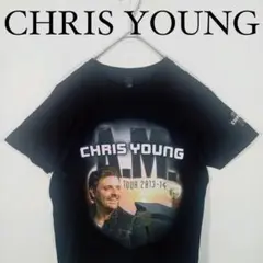 Chris Young Tour 2013-14 半袖Tシャツ 黒 S 古着