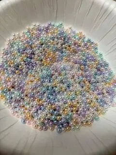 小さめパールビーズ 約100g ミックスカラー ハンドメイド素材 まとめ売り