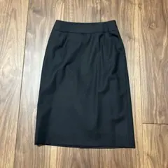 KUMIKYOKU 黒 タイトスカート ひざ丈