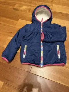紺/白　リバーシブル　ジャンパー110cm