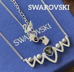 美品　SWAROVSKI スワロフスキー パール　ネックレス　箱付き