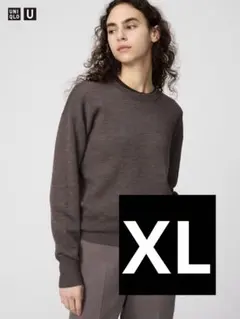 ダブルフェイスクルーネックセーター　UNIQLO U