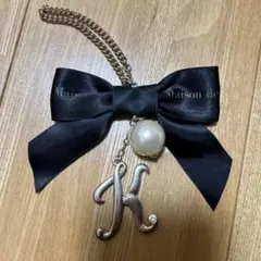 MaisondeFLEUR メゾンドフルール イニシャルバックチャーム K