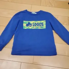 LOGOS トレーナー 青色 ロゴプリント