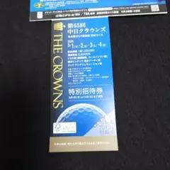 2025年最新】中日クラウンズ ゴルフチケットの人気アイテム